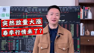 A股反弹大涨80点，成交回到13000亿，春季行情开始启动？