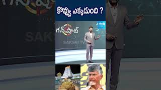 బాబు మాటలకు ఆధారాలున్నాయా ? #chandrababu #tirumalaladdu #gunshot #sakshitv