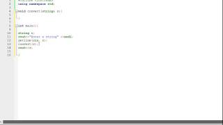 C++ : Function to convert lower case string to upper case