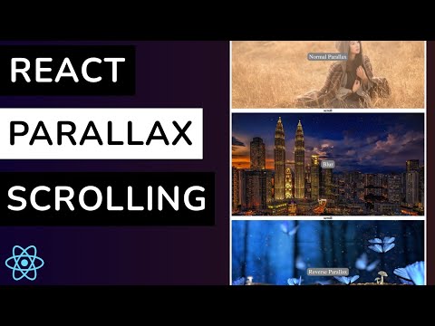 How To Add A Parallax Scrolling To React Website - YouTube