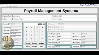 How to Create Payroll Management System with MySQL Database in Python - Part 1 of 4