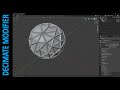 All you need to know about modifiers - Decimate Modifier(Blender 2.93)