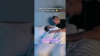 Boy vs Man🤴: "Going To Bed Angry With Boyfriend", watch his reaction #relationship #shorts #couple