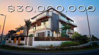 Dubai’s Ultra-Luxury $30,000,000 La Mer Beachfront Mansion | Night Tour with Skyline