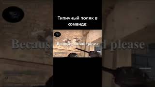 Типичный поляк в тиме // ксго тикток // КС ГО