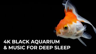 Black Screen Fish Aquarium & Relaxing Sleep Music - 4K Aquarium Relaxation Film