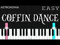 Coffin Dance Meme Song (Astronomia) | EASY Piano Tutorial