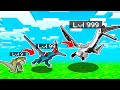 COMA DINOSSAUROS VOADORES PARA EVOLUIR NO MINECRAFT !!