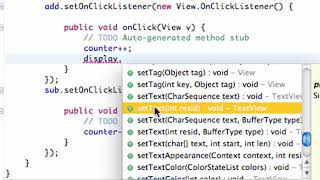 Android Application Development Tutorial 10 Using setText method for our button YouTube 2017