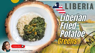 How to Cook Liberian Fried Potatoes Greens | Easy Quick Yummy Recipe