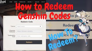 How to Redeem Genshin Impact Promo Codes ? 2 Ways to Redeem Genshin Impact Codes ! #genshinimpact