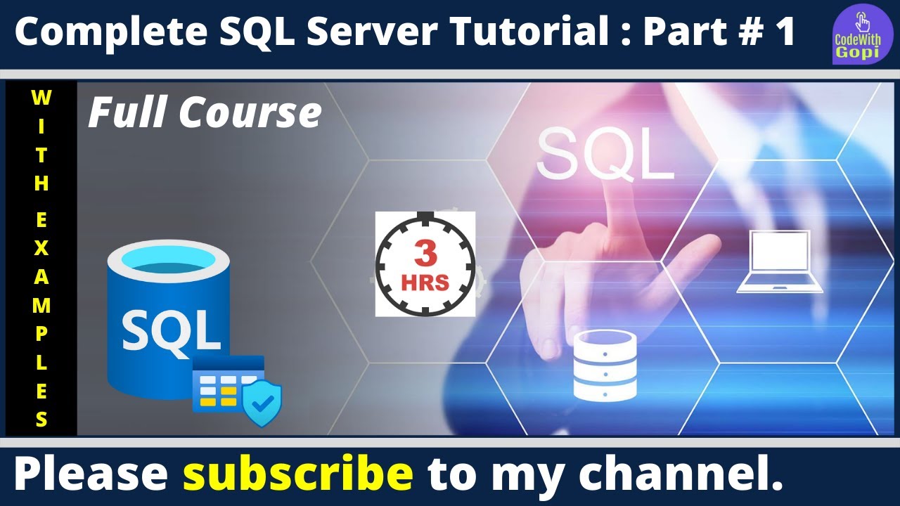 Sql Server Tutorial For Beginners Microsoft Sql Server Tutorial Sql