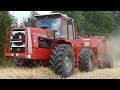 Massey Ferguson 4840 Baling w/ MF 190 Big Baler | V8 Power | Pure Sound | Danish Agriculture 2018