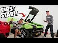 Our 2000hp Cheap Lamborghini Starts & Runs For The First Time!