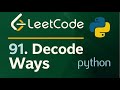 Leetcode 91 - Decode Ways - Python Solution #leetcode #dataengineering #python