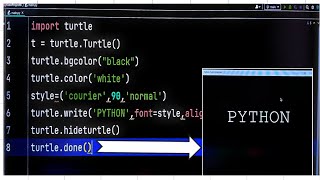 Draw name by using Turtle module in @Python | Beginner's|