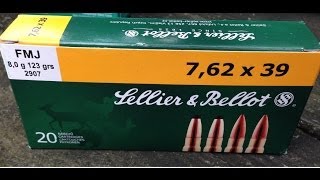 7.62x39mm, Sellier and Bellot, 123gr FMJ (SB76239A) Velocity Test, 10\