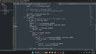 Adding statements to my parser for my programming language! (Python)