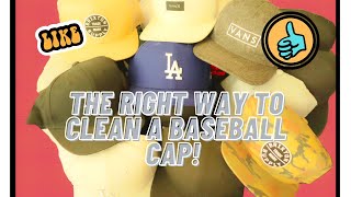 HOW TO CLEAN A BASEBALL CAP! (THE RIGHT WAY!)
