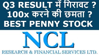 ncl research share latest news | ncl research share q3 results | ncl research share today news