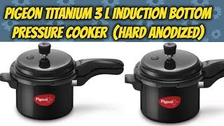 Pigeon Titanium 3 L Induction Bottom Pressure Cooker  (Hard Anodized)