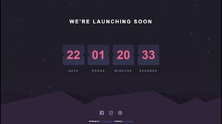countdown timer with JavaScript (theme switching)