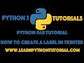 Python GUI Tutorial: How To Create A Label In Tkinter