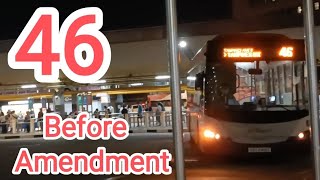 (SBST) Night Ride On Service 46 Before Amendment To Pasir Ris - SBS8418C (Scania K230UB)