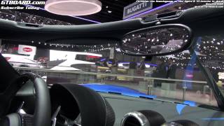 Interior in detail Agera R with Christian von Koenigsegg Geneva 2012