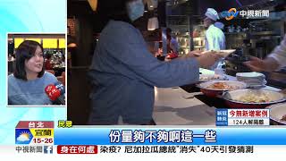 吃飯店自助餐也得防疫! 專人戴手套\