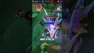 Awasss ada saberr..... #mlbb  #mobilelegends  #mabar  #gameplay