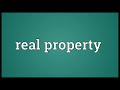 real property meaning