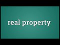 real property meaning