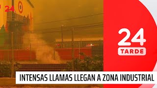 Intensas llamas llegan hasta zona industrial de El Salto en Viña del Mar | 24 Horas TVN Chile