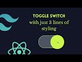 Toggle switch using tailwind css and react js | Tailwind css tutorial