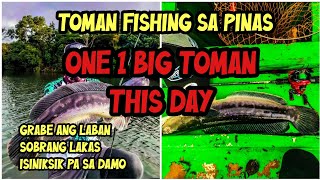 Toman Fishing in the Philippines, Lakas ng hatak isiniksik pa sa damo underwater.#209