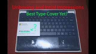 Surface Pro Alcantara Signature Type Cover - Unboxing and Initial Impressions