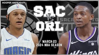 Sacramento Kings vs Orlando Magic Full Game Highlights | Mar 23 | 2024 NBA Season