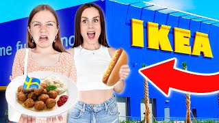 Eating ONLY IKEA FOODS for 24 hours! | Family Fizz