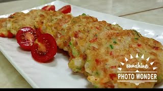 ★[ 새우야채전] ㅇㅇ으로 맛을살린/술안주/손님접대/잔치음식/간식/ Shrimp vegetable pancakes 만드는법 Recipe