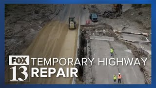 Highway 6 back open at reduced speeds with temporary fix