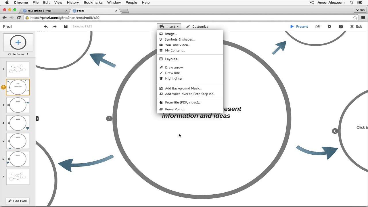 Prezi Tutorial 2015 - Quick Start - YouTube