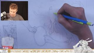 Drawing Hands and Arms with Pencil | "The Collector" Pt 2 Livestream