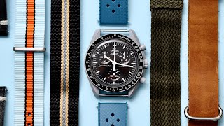 Mission To The Moon Watch Strap Guide | OMEGA x SWATCH MoonSwatch | Clicky Bezel