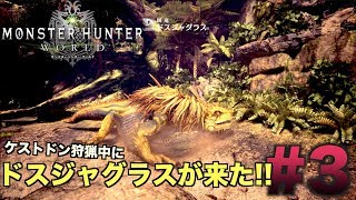 【MHW】ドスジャグラスが乱入して来た！！【モンハンワールドSTORY実況】