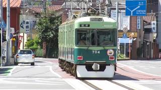 京阪 石山坂本線 700形 ビールde電車 団体列車 びわこ浜大津12時20分発   20180818