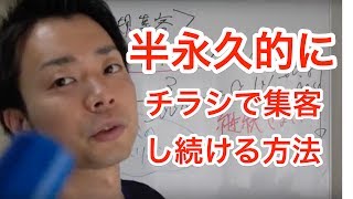 治療院経営　マーケティング　集客　半永久的にチラシで集客し続ける方法