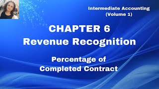 Chapter #6: Percentage of Completion Completed Contract