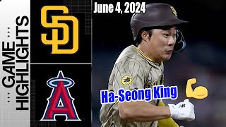 San Diego Padres vs Los Angeles Angels [Highlights] June 4, 2024 | Adam Mazur's Major League debut 👏