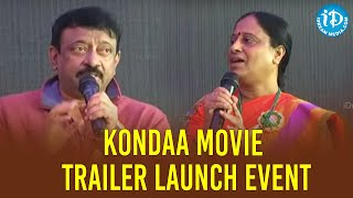 Kondaa Movie Trailer Launch Event | Ram Gopal Varma | Adith Arun | Irra Mor | iDream Filmnagar